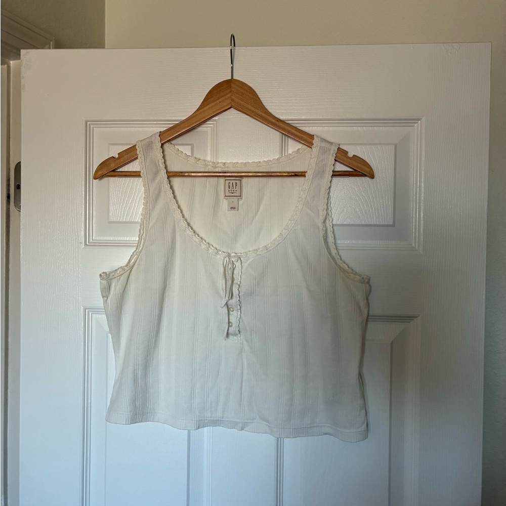 GAP x Doen Pointelle tank